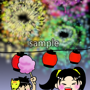 打ち上げ花火の画像