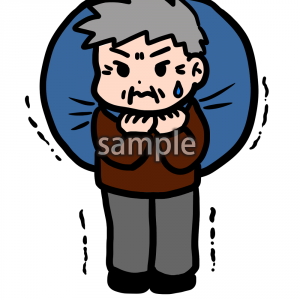 大荷物おじいちゃんの画像