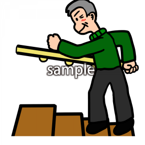 階段楽おじいちゃんの画像