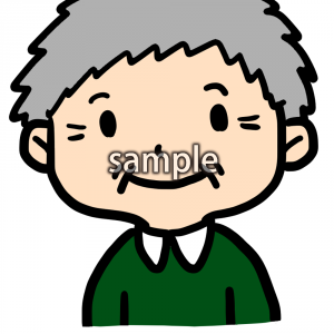 笑顔おじいちゃんの画像