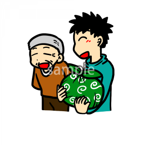 荷物持ちお兄さんの画像