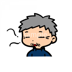 寝るおじいちゃんの画像