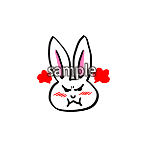 おこるうさぎさんの画像