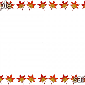 もみじのフレームの画像