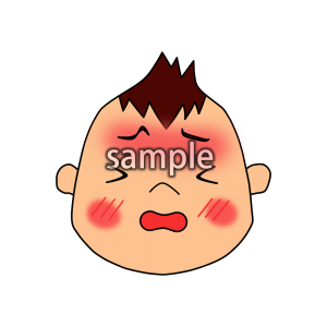 赤ちゃん発熱の画像