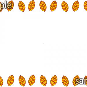 木の葉のフレーム1の画像