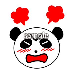 怒るパンダさんの画像