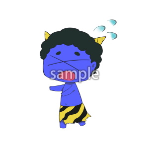 逃げる青鬼の画像