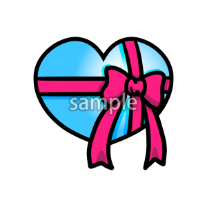 ハートとリボンの画像