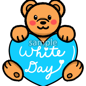 クマとハートの画像