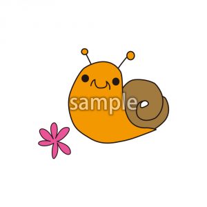 花　カタツムリの画像