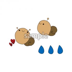 カタツムリ　カップルの画像