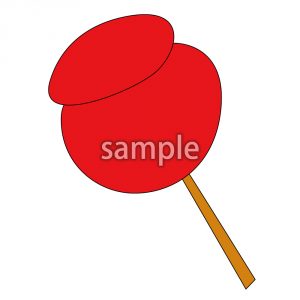 りんごあめの画像