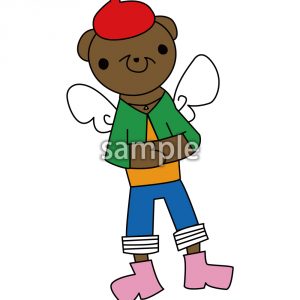 クマ 天使の画像