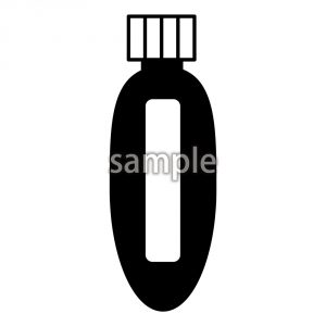 のり（モノクロ）の画像