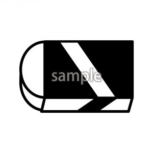 消しゴム(モノクロ）の画像