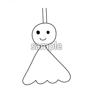 てるてる坊主の画像