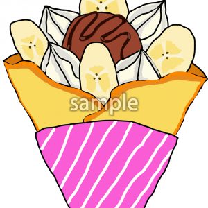 チョコバナナクレープの画像