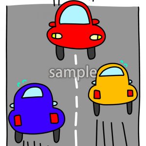 逆走注意の画像