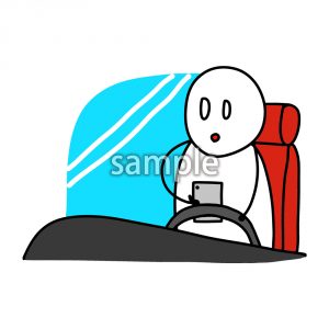 ながらスマホ注意の画像