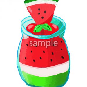 スイカゼリーの画像