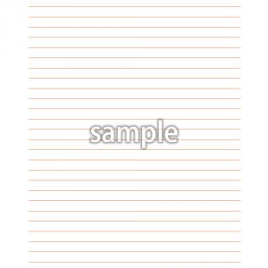 便箋B5　〈極細〉8mm 罫線のみ（横罫25行）赤の画像