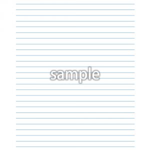 便箋B5　〈極細〉8mm 罫線のみ（横罫25行）青の画像