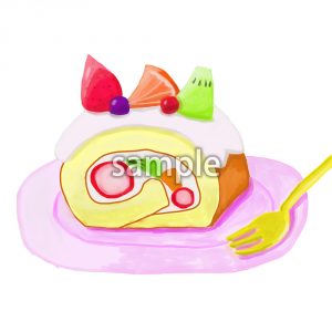 フルーツロールケーキの画像