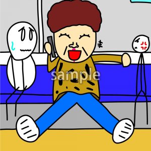 電車のマナーの画像