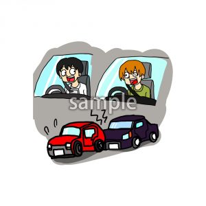 交通マナー煽り運転の画像
