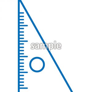 三角定規（ブルー）の画像