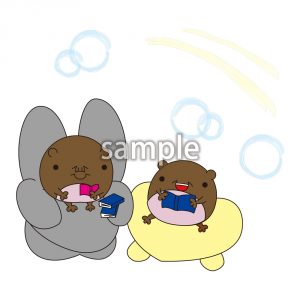 本を読むマメクマの画像