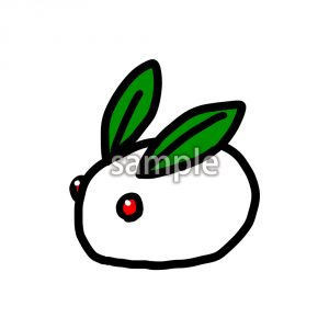 雪のうさぎの画像