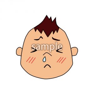 赤ちゃん鼻水の画像