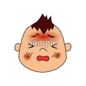 赤ちゃん発熱の画像