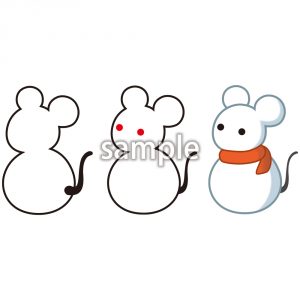 ねずみモチーフ（セット）の画像