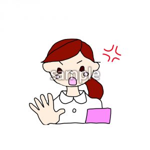 怒ってる看護師さんの画像