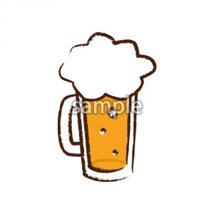 ビール（モノクロあり）の画像