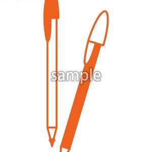 ボールペン（オレンジ）の画像