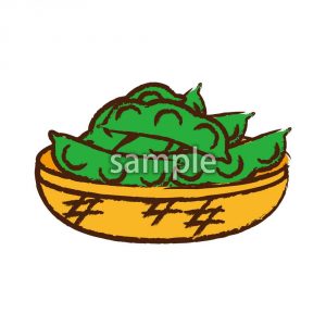 枝豆(モノクロあり)の画像