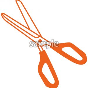 ハサミ（オレンジ）の画像
