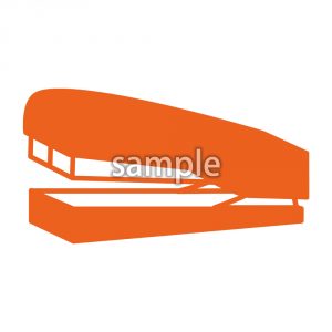 ホッチキス（オレンジ）の画像