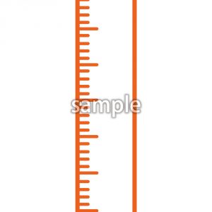 定規（オレンジ）の画像