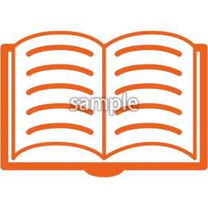 ノート（オレンジ）の画像