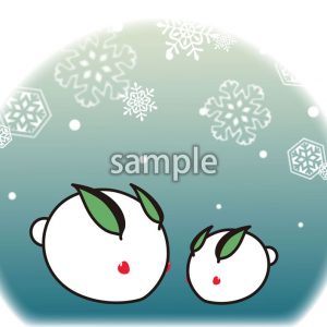 雪うさぎの画像