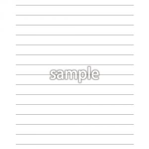 便箋B5　〈太〉14mm 罫線のみ（横罫14行）黒の画像