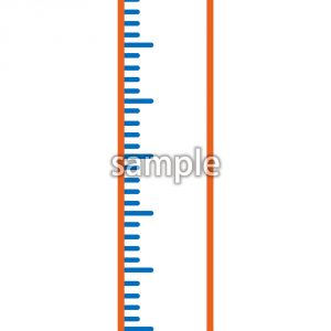 定規(ブルー・レッド)の画像