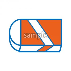 消しゴム(ブルー・レッド)の画像