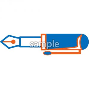 万年筆(ブルー・レッド)の画像