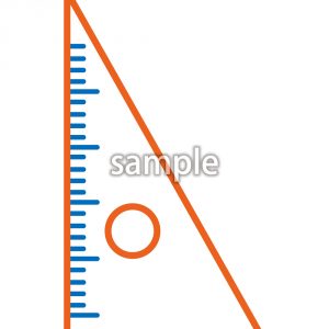 三角定規(ブルー・レッド)の画像